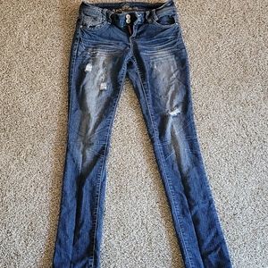 Distressed Dark Wash Jeans